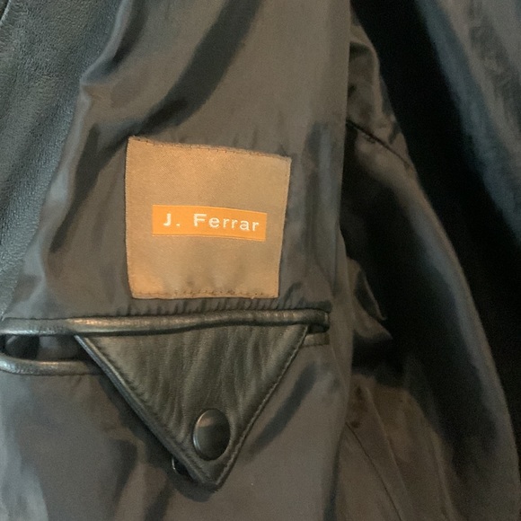 J. FERRAR LEATHER JACKET - Picture 3 of 5